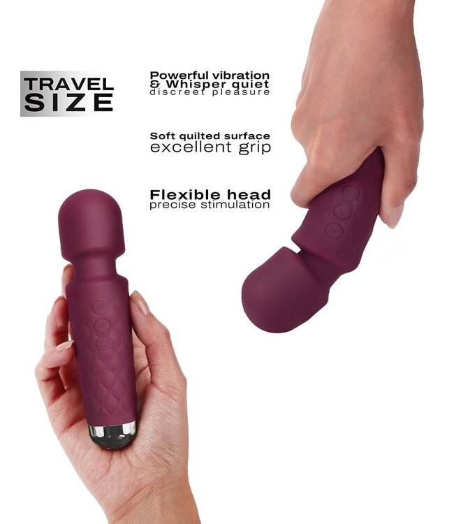 Rimba Dorcel - Mini Wanderful - Mini Wand Vibrator - Plum