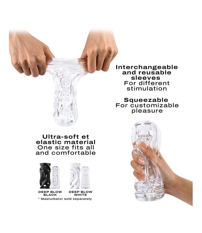 Rimba Dorcel - Deep Blow Tornado - Sleeve voor Masturbator - Transparant