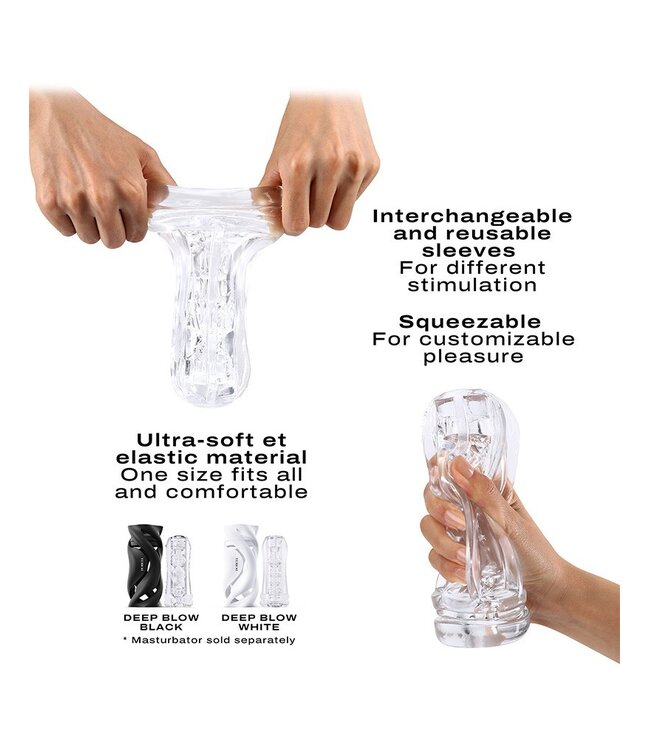 Rimba Dorcel - Deep Blow Extrem - Sleeve voor Masturbator - Transparant