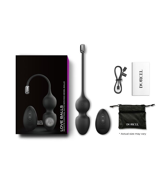 Rimba Dorcel - Love Balls - Vibrerende Kegel Balletjes met Afstandsbediening - Zwart