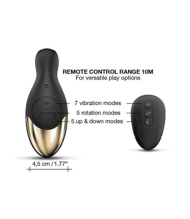 Rimba Dorcel - Multi P-Joy - Prostaat Massager met Afstandsbediening - Zwart