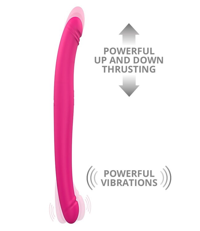 Rimba Dorcel - Orgasmic Double Do - Dubbele Vibrerende Dildo - Roze - 6072516