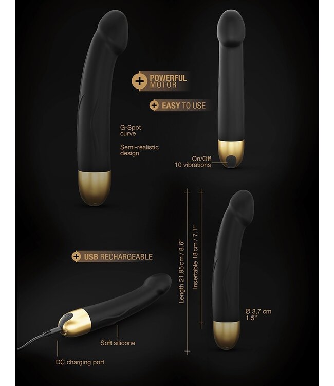 Rimba Dorcel - Real Vibration M 2.0  Black-Gold 6072233