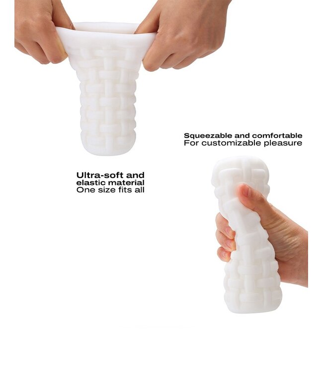 Rimba Dorcel - Masturbatorcup met Structuur - Tight - Wit