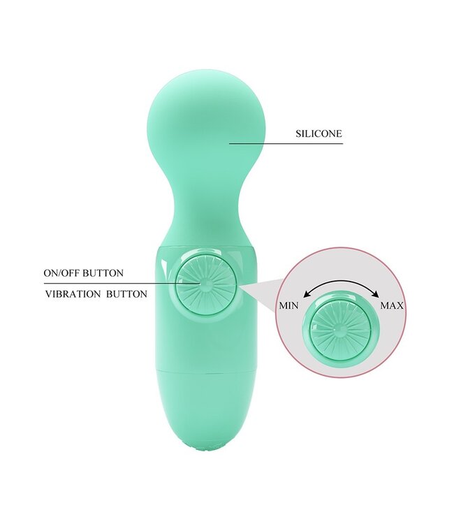 Rimba Pretty Love - Mini Stick - Mini Wand Vibrator - Groen