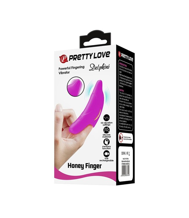 Rimba Pretty Love - Delphini - Vingervibrator - Paars