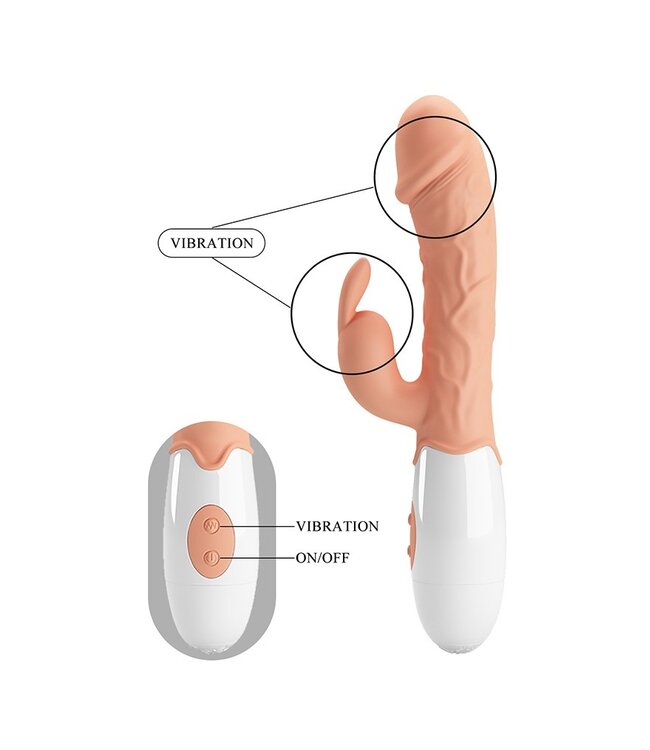 Rimba Pretty Love - Easter Bunny - Realistische Rabbit Vibrator - Nude