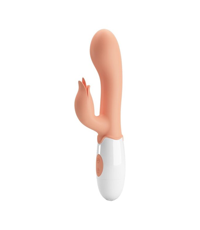 Rimba Pretty Love - Bloody Mary - Rabbit Vibrator met Clitorisstimulator - Nude