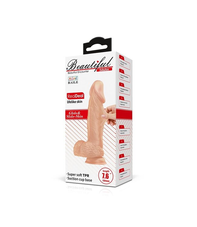 Rimba Pretty Love - Zebulon - Realistische Dildo 19.4 cm - Nude