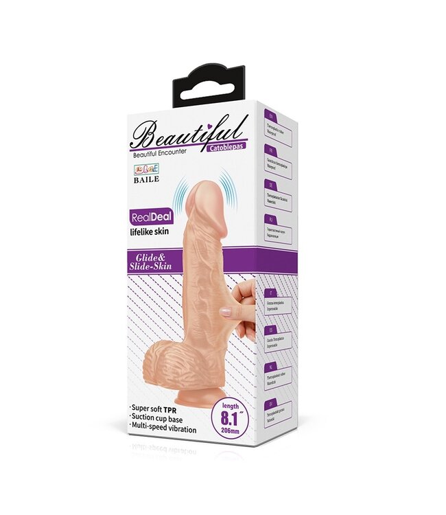 Rimba Pretty Love - Catoblepas - Realistische Vibrerende Dildo 20.6 cm - Nude