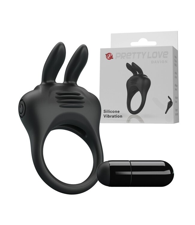 Rimba Pretty Love - Davion - Cockring Vibrator - Zwart