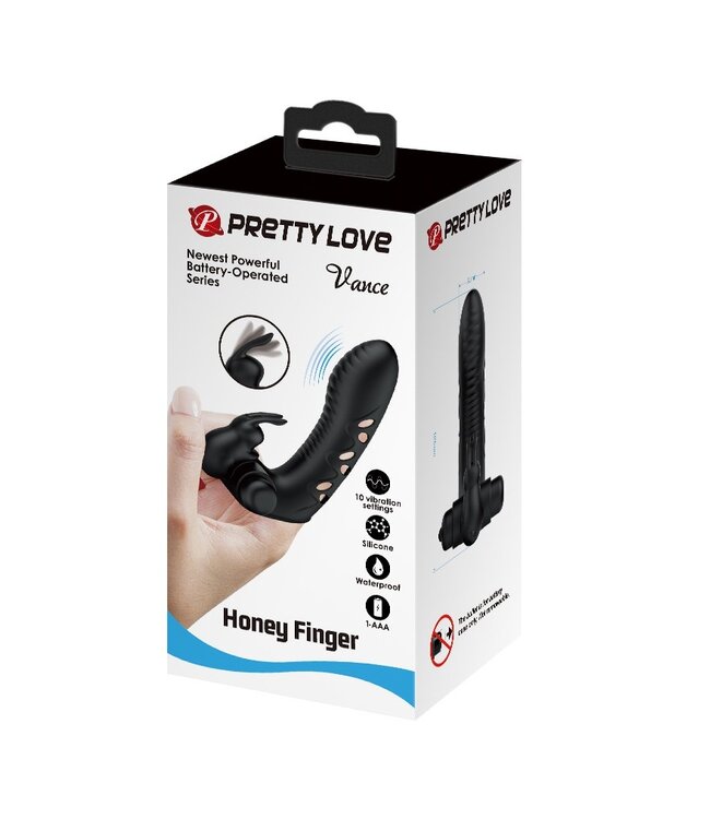 Rimba Pretty Love - Vance - Vinger Vibrator - Zwart