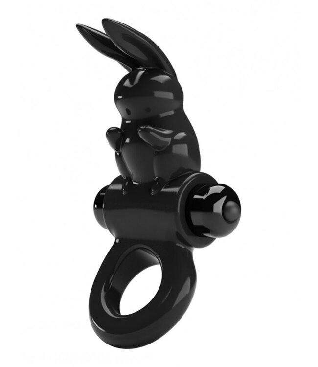 Rimba Pretty Love - Exciting Ring - Vibrerende Cockring - Zwart