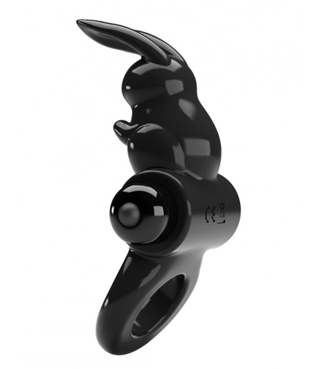 Rimba Pretty Love - Exciting Ring - Vibrerende Cockring - Zwart