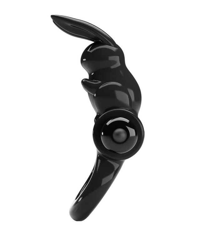 Rimba Pretty Love - Exciting Ring - Vibrerende Cockring - Zwart