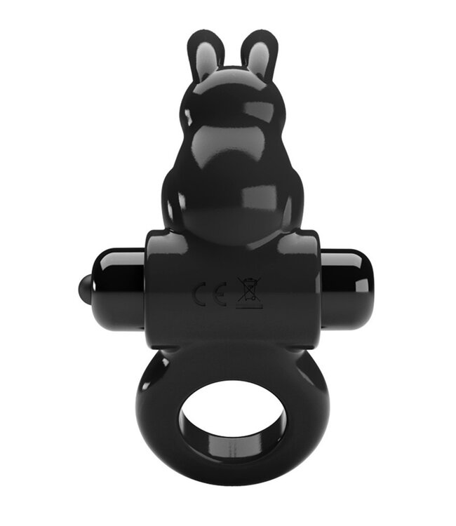 Rimba Pretty Love - Exciting Ring - Vibrerende Cockring - Zwart