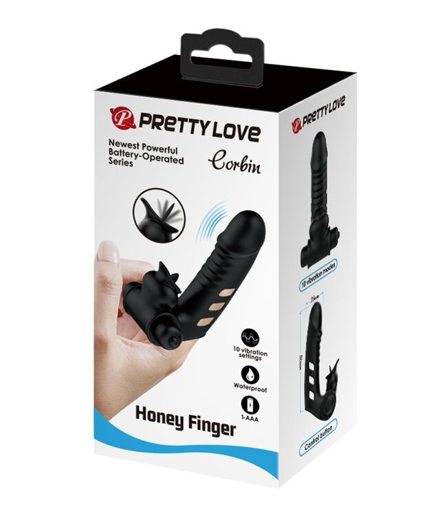 Rimba Pretty Love - Corbin - Vingervibrator - Zwart