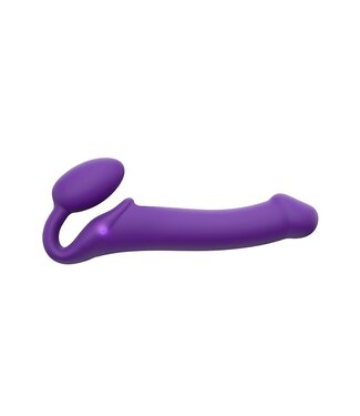 Rimba Strap-On-Me - Buigbare Strap-On Vibrator met Afstandsbediening Maat L - Paars