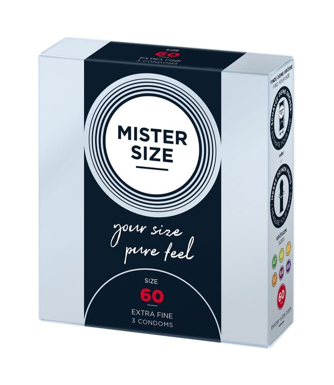Mister Size 60mm Condoms 3pcs