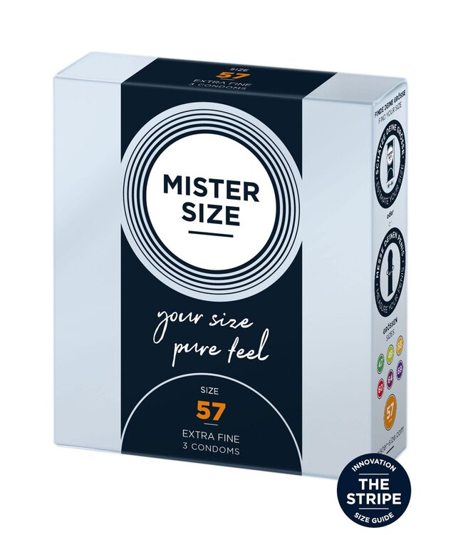 Mister Size 57mm Condoms 3pcs