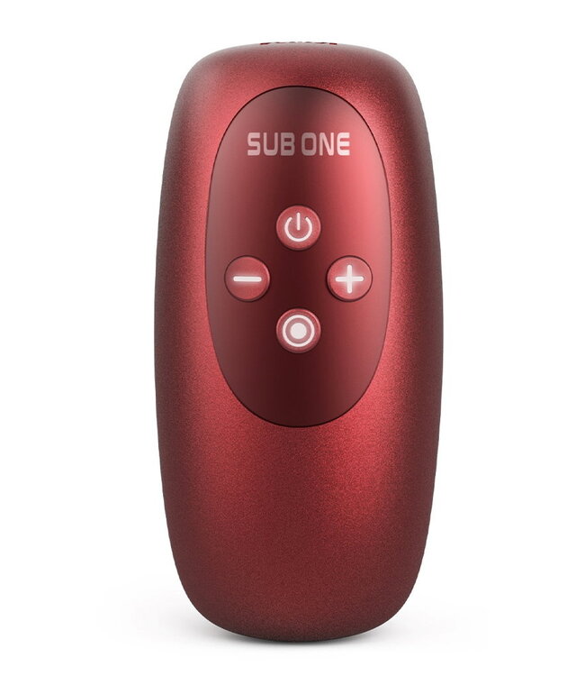 Rimba MANWAN - Sub One - Vibrerende Masturbator met Tapping Feature - Velvet Red
