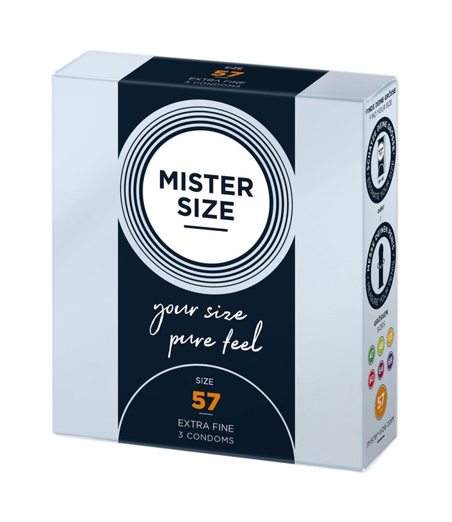 Mister Size 57mm Condoms 3pcs