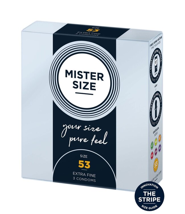 Mister Size 53mm Condoms 3pcs