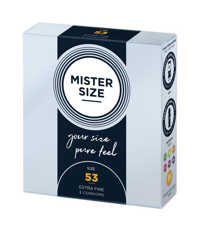 Mister Size 53mm Condoms 3pcs