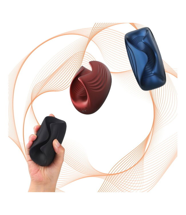 Rimba MANWAN - Sub One - Vibrerende Masturbator met Tapping Feature - Stellar Blue