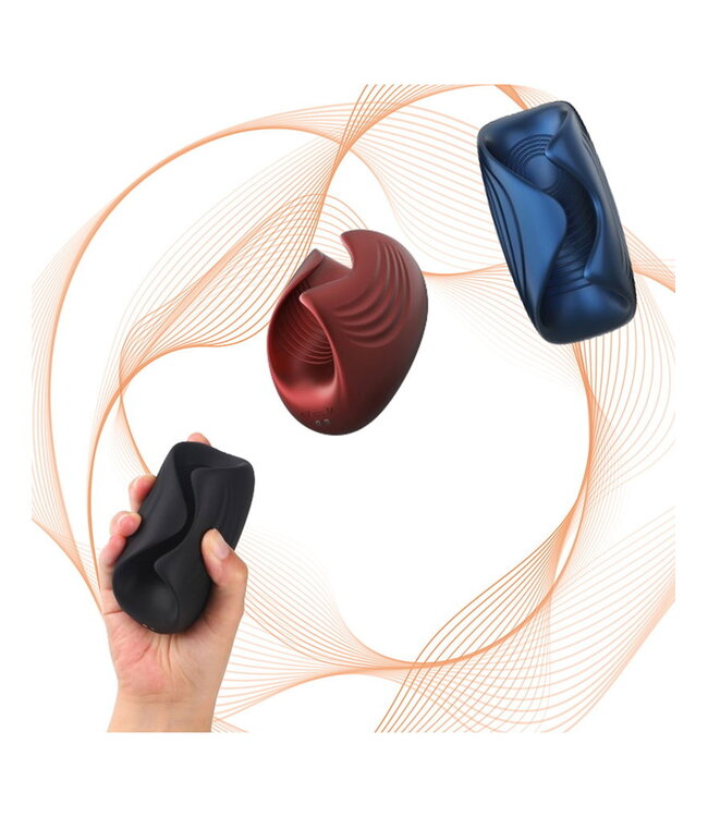 Rimba MANWAN - Sub One - Vibrerende Masturbator met Tapping Feature - Infinity Black