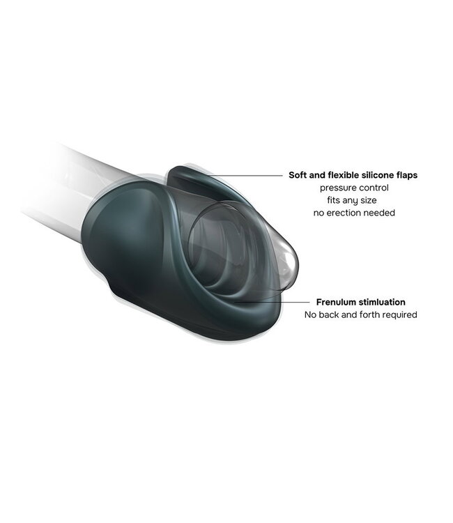 Rimba MANWAN - Starter - Oplaadbare Masturbator - Dennengrijs