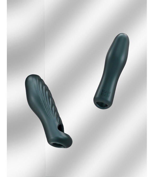 Rimba MANWAN - Ryzer - Penis Extender en Zachte Masturbatie Sleeve - Dennengrijs