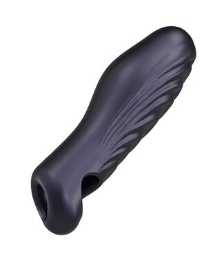 Rimba MANWAN - Ryzer - Penis Extender en Zachte Masturbatie Sleeve - Black Plum