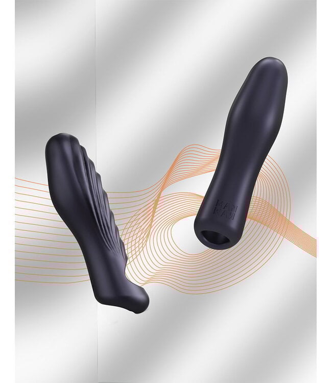 Rimba MANWAN - Ryzer - Penis Extender en Zachte Masturbatie Sleeve - Black Plum