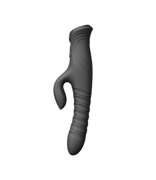 Rimba ZALO- Mose 2 - Rabbit Thrusting Vibrator - Zwart
