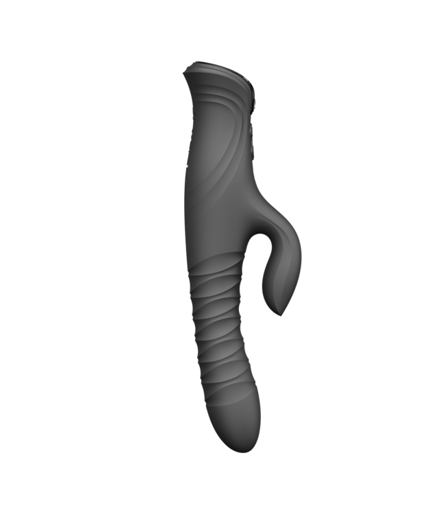 Rimba ZALO- Mose 2 - Rabbit Thrusting Vibrator - Zwart