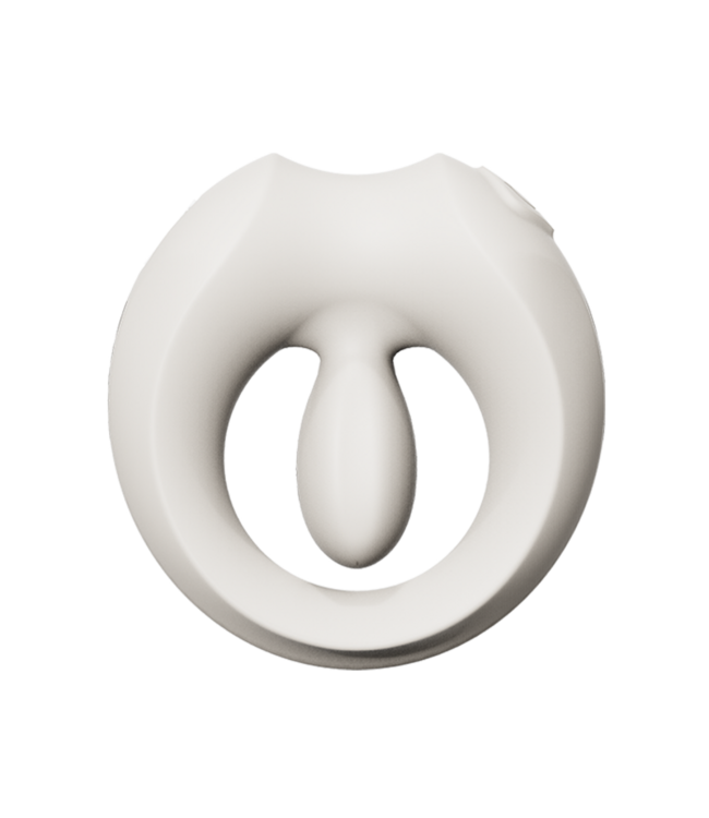 Rimba ZALO- Apis - Vibrerende Ring voor Koppels, App Bediend - Ivoor Wit