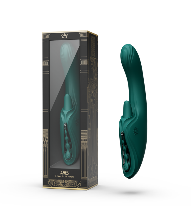 Rimba ZALO - Ares - G-Spot Rabbit Vibrator App-Controlled - Turquoise Groen