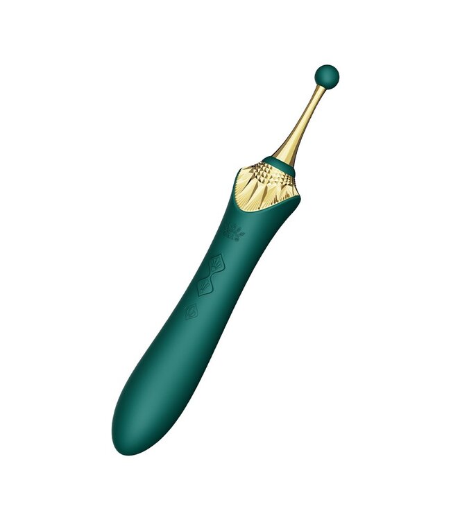 Rimba ZALO - Bess 2 - Verwarmende Clitoris Massager met 4 opzetstukken - Groen