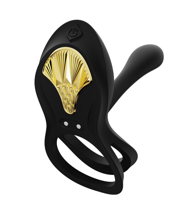 Rimba ZALO - Bayek - Cockring Vibrator (met afstandsbediening) - Zwart