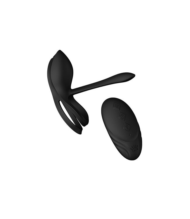 Rimba ZALO - Bayek - Cockring Vibrator (met afstandsbediening) - Zwart