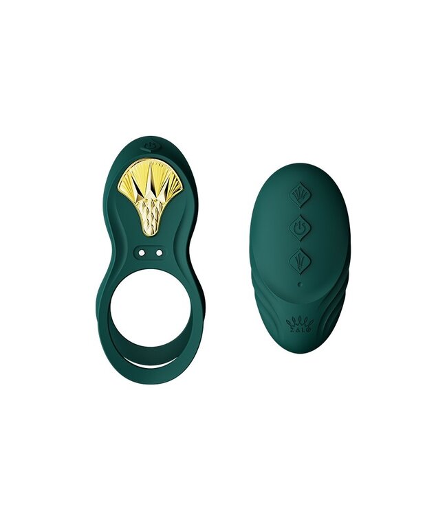 Rimba ZALO - Bayek - Cockring Vibrator (met afstandsbediening) - Groen