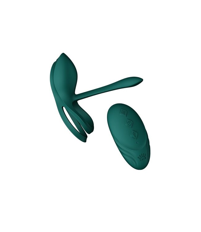 Rimba ZALO - Bayek - Cockring Vibrator (met afstandsbediening) - Groen