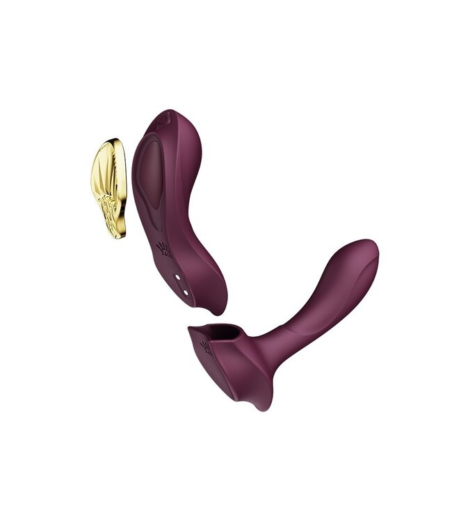 Rimba ZALO - Aya - Draagbare Vibrator met Afstandsbediening - Paars