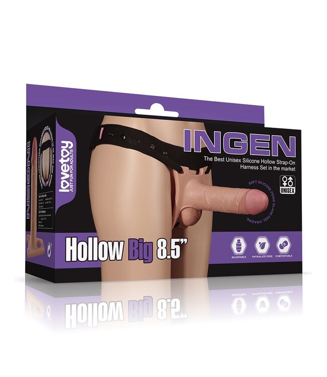 Rimba LoveToy - Strap-On Harness met Dildo 22 cm - Nude