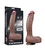 Rimba LoveToy - Dual Layered Siliconen Dildo 27 cm (Ø 5.3 cm) - Bruin