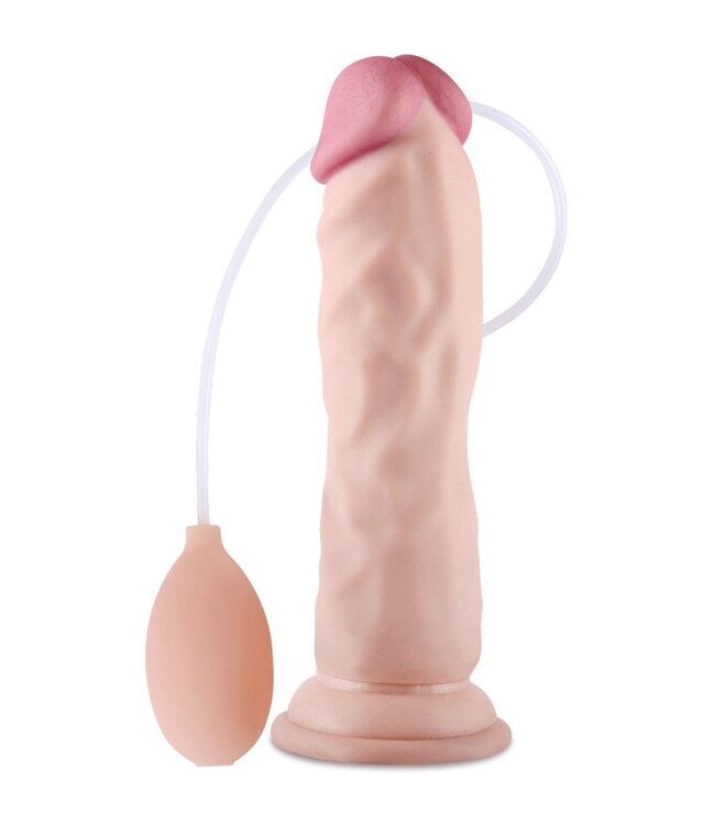 Rimba LoveToy - Soft Ejaculation Cock 21 cm - Squirting Dildo - Nude