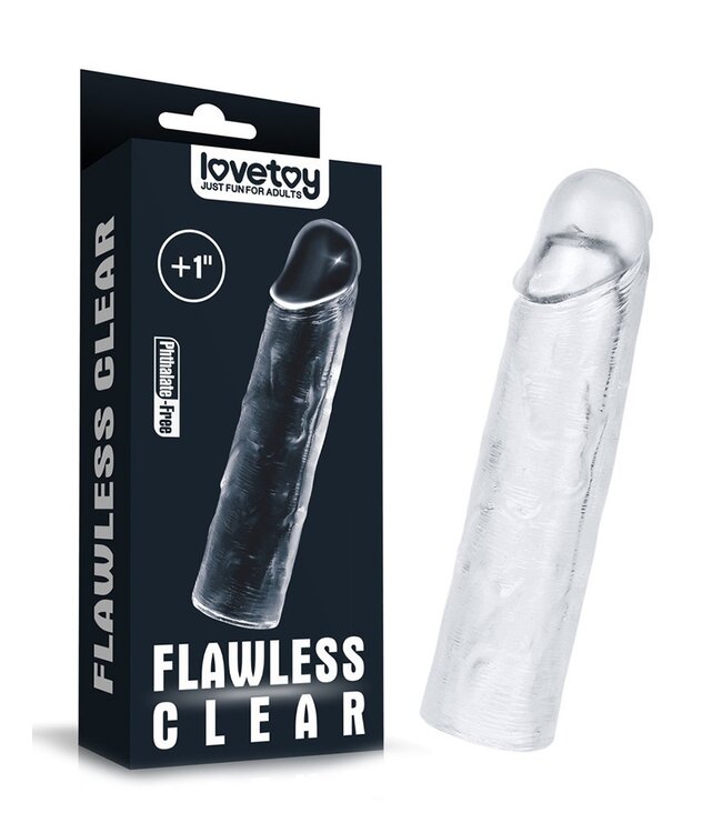 Rimba LoveToy - Flawless Clear Penis Sleeve + 2.5 cm