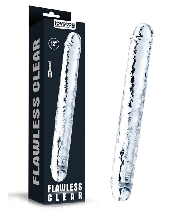 Rimba LoveToy - Flawless Clear Double Dildo 30 cm