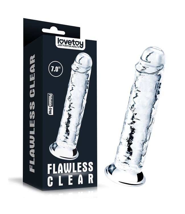 Rimba LoveToy - Flawless Clear Dildo 18 cm